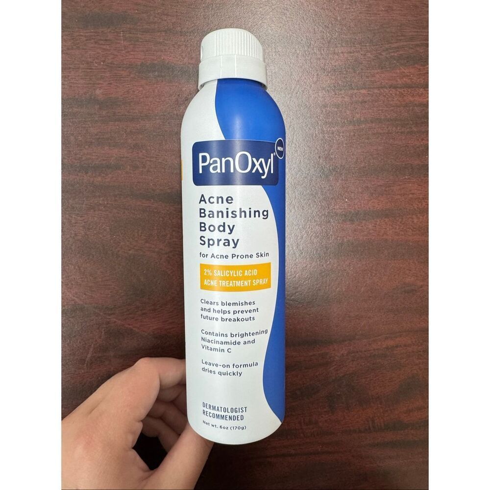 PanOxyl Acne Banishing Body Spray- 6 oz Areole Can- Sprayed A Few Times